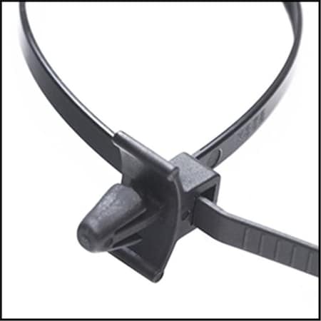 Evermark Cable Tie, 7 in L, Black, 50 lb Strength EM-07-50-PMW-0-C